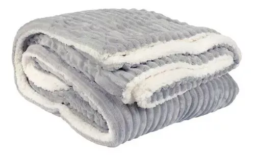 Frazada Térmica king 2.5 Plazas 240x210 Gris-1
