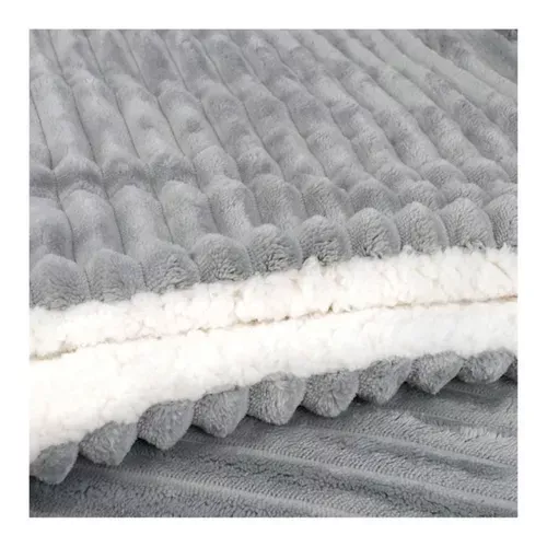 Frazada Térmica king 2.5 Plazas 240x210 Gris-2