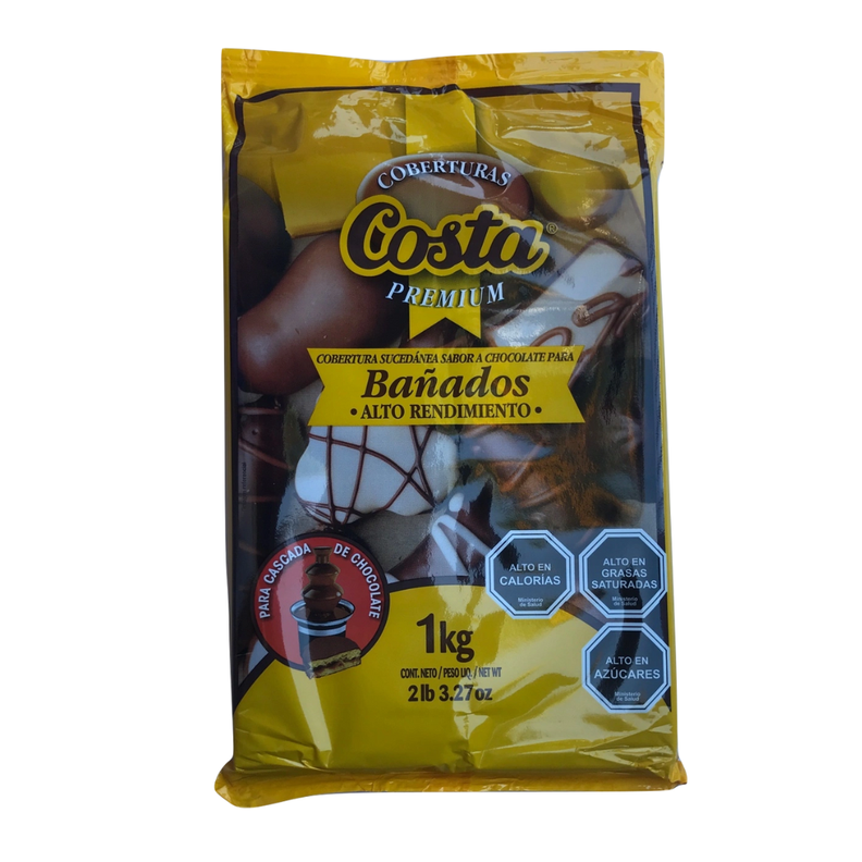 Cobertura Chocolate Bañados Alto Rendiemiento Barra Costa 1 Kg-0