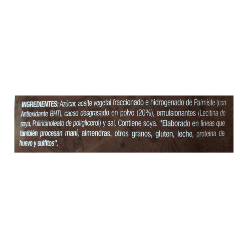 Cobertura Chocolate Bañados Alto Rendiemiento Barra Costa 1 Kg-3