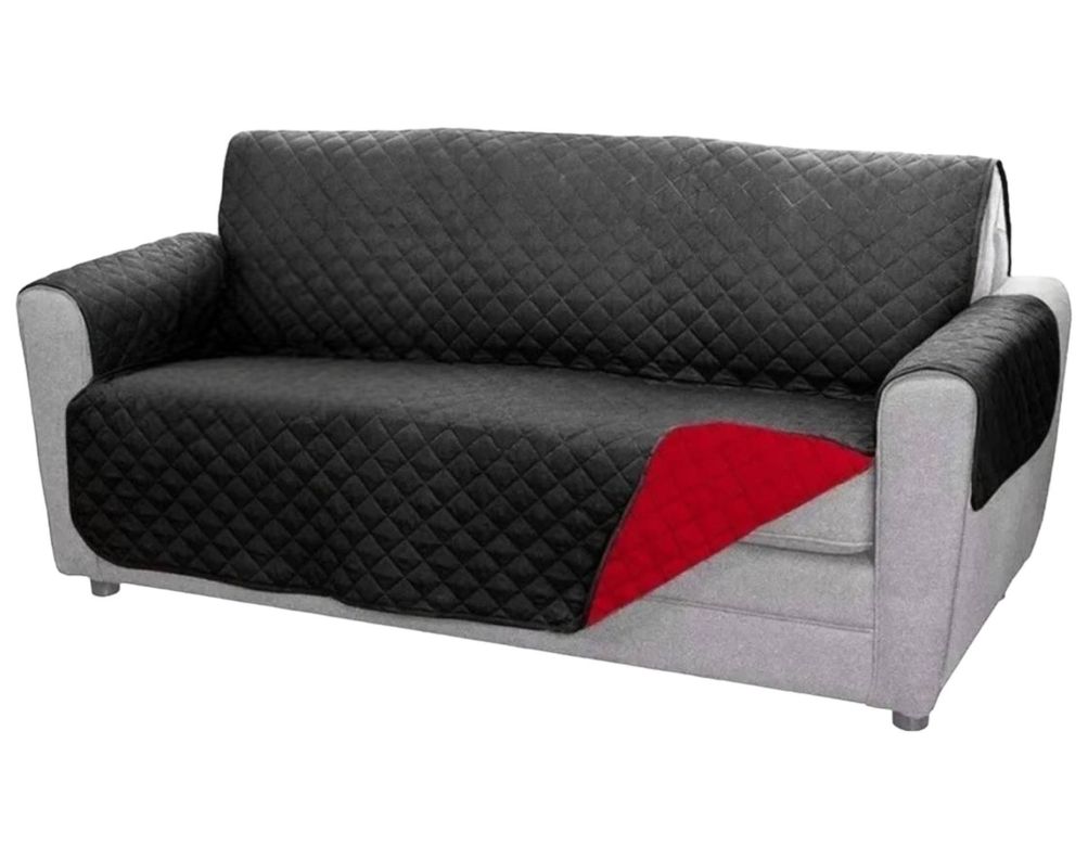COBERTOR SILLON 2 CUERPOS NEGRO-0