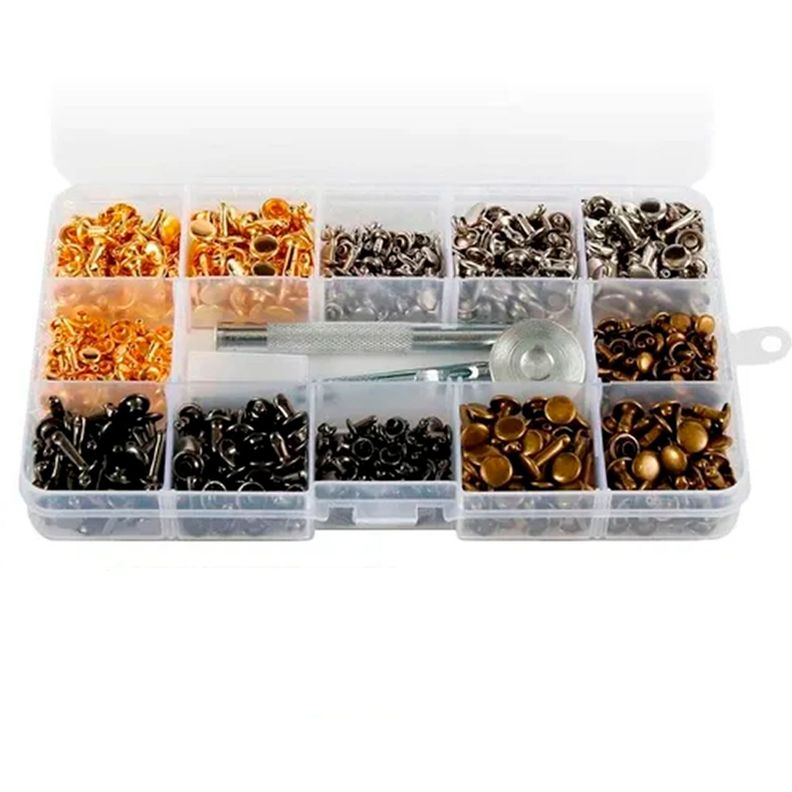 Remaches Broches Metálico De Presión Para Ropa 480pcs-0