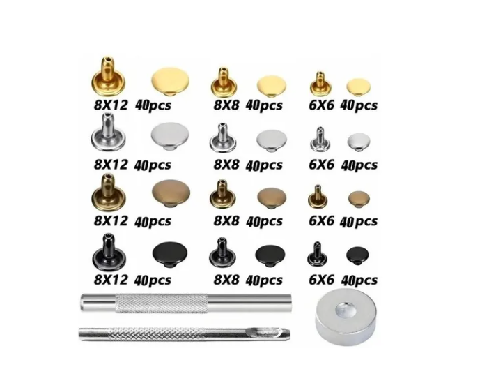 Remaches Broches Metálico De Presión Para Ropa 480pcs-4