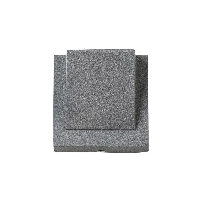 Apliqué LED Decorativo Exterior Para Pared 3W Gris-1