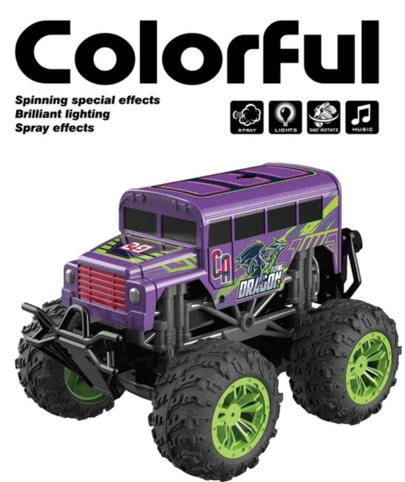 Auto Cr 4x4 Colorful Dragon 1.18 Luz Música y Vapor-2