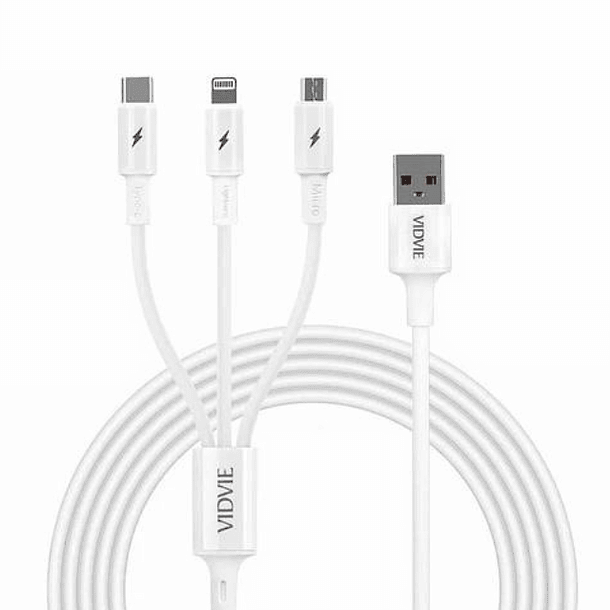 Cable Usb 3 En 1 Samsung iPhone Xiaomi Carga Rápida Usb C-0