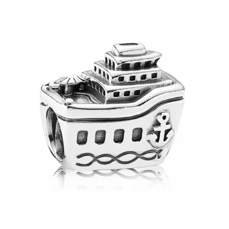 Charm Barco Crucero en Plata Fina 925 SILVER HEART-0