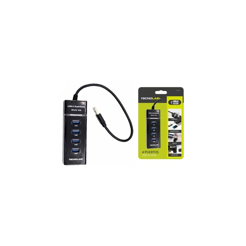 Hub Usb 4 Puertos 3.0 5gbps - Puntostore-1
