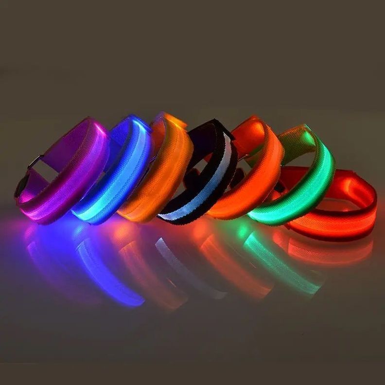 Collar De Perros Con Luz Led Reflectante Ajustable-1