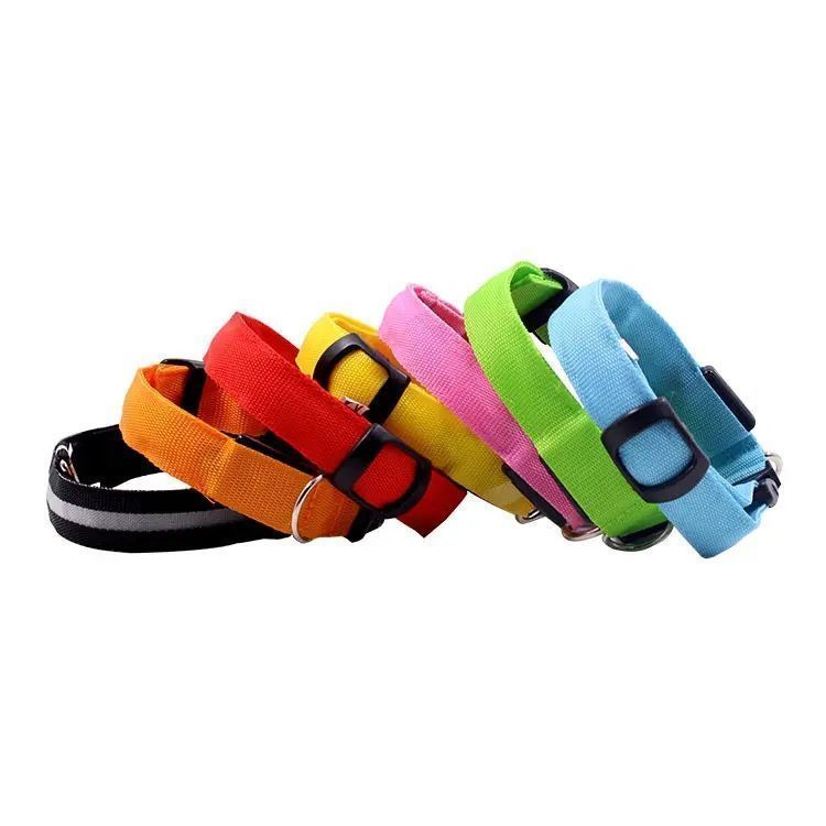 Collar De Perros Con Luz Led Reflectante Ajustable-2