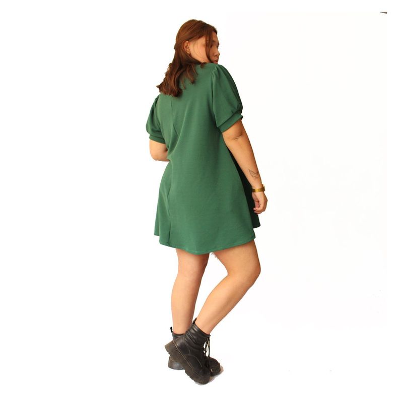 Vestido Manga Corta Dianna Verde-1