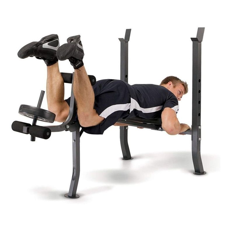 PRESS BANCA + 40 LB BARRA RECTA SET CURL LEG MARCY2080-3