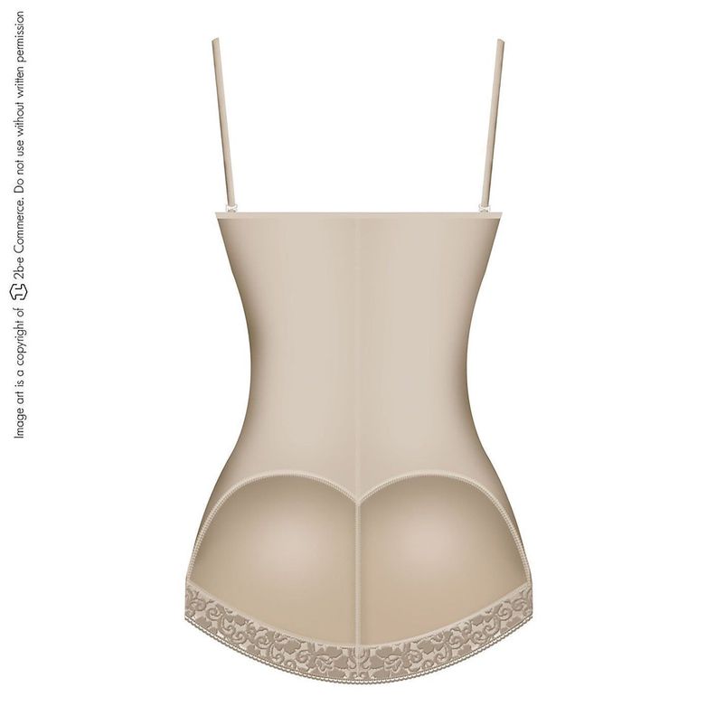Faja Colombiana Moldeadora y Reductora En Body 412 Beige-3