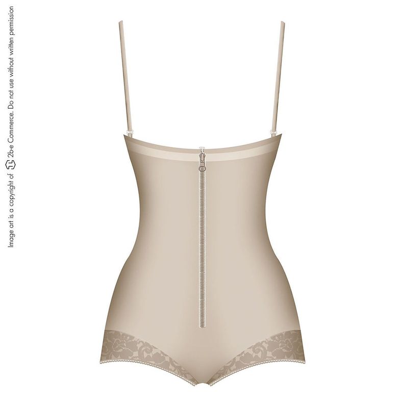 Faja Colombiana Moldeadora y Reductora En Body 412 Beige-2