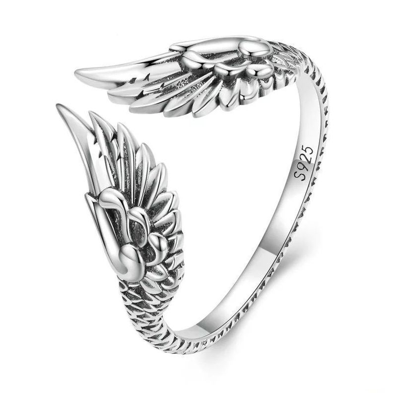 Anillo Alas Ajustable Plata 925-0