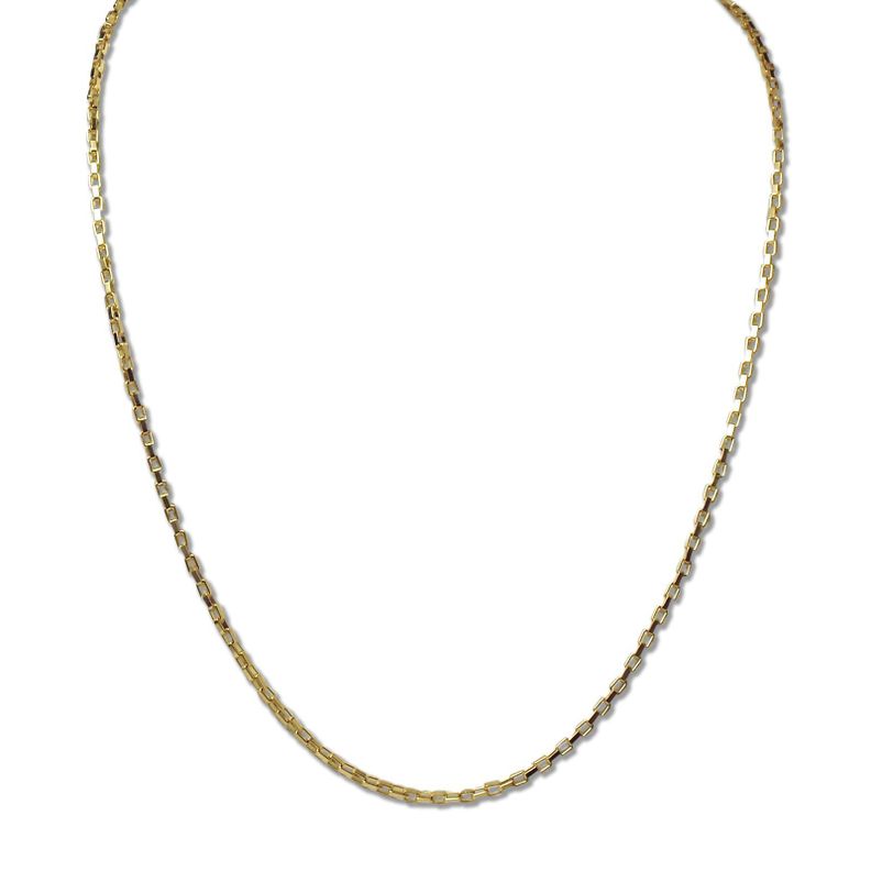 Cadena Veneciana 45+5cm Enchapado Oro 18K-0