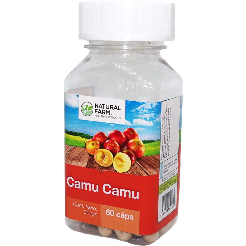 NATURAL FARM CAMU CAMU 500 MG 60 CAPS Blanco