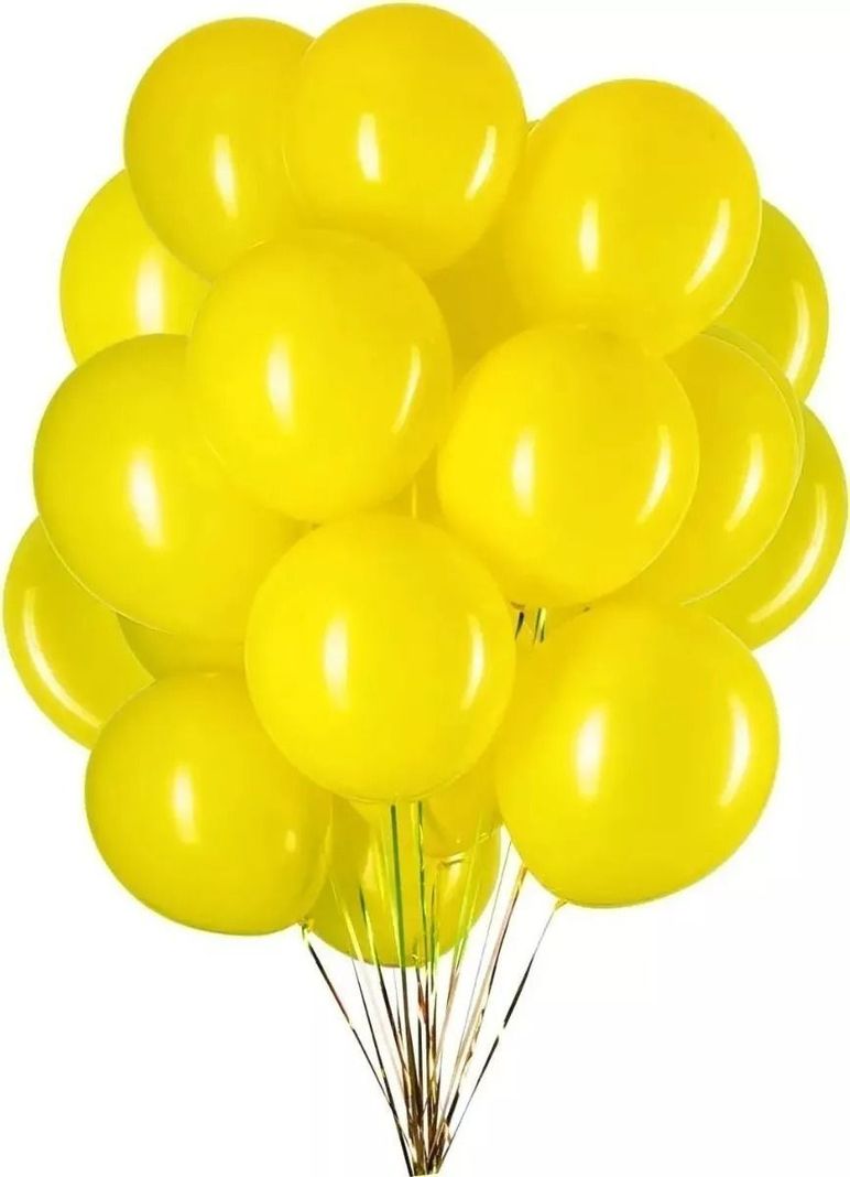 25 Set De Cumpleaños Globos Cumpleaños Globo Amarillo-0