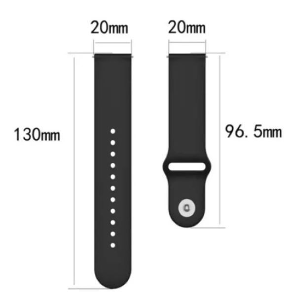 Correa Sport Compatible Samsung Watch Active 1/2 Naranja 20mm-1