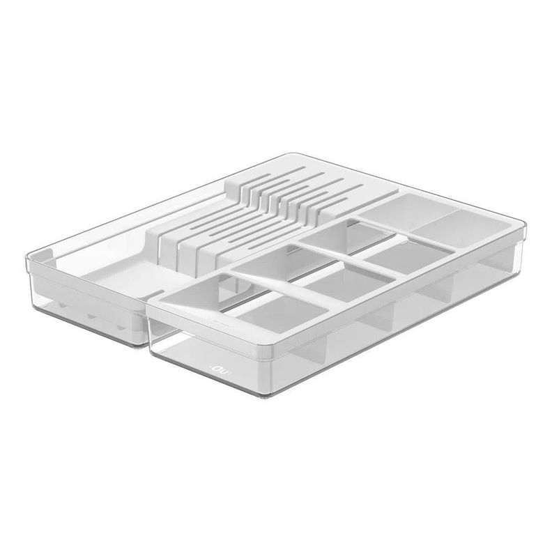  Organizador De Cuchillo y Cubiertos Clear Blanco-0