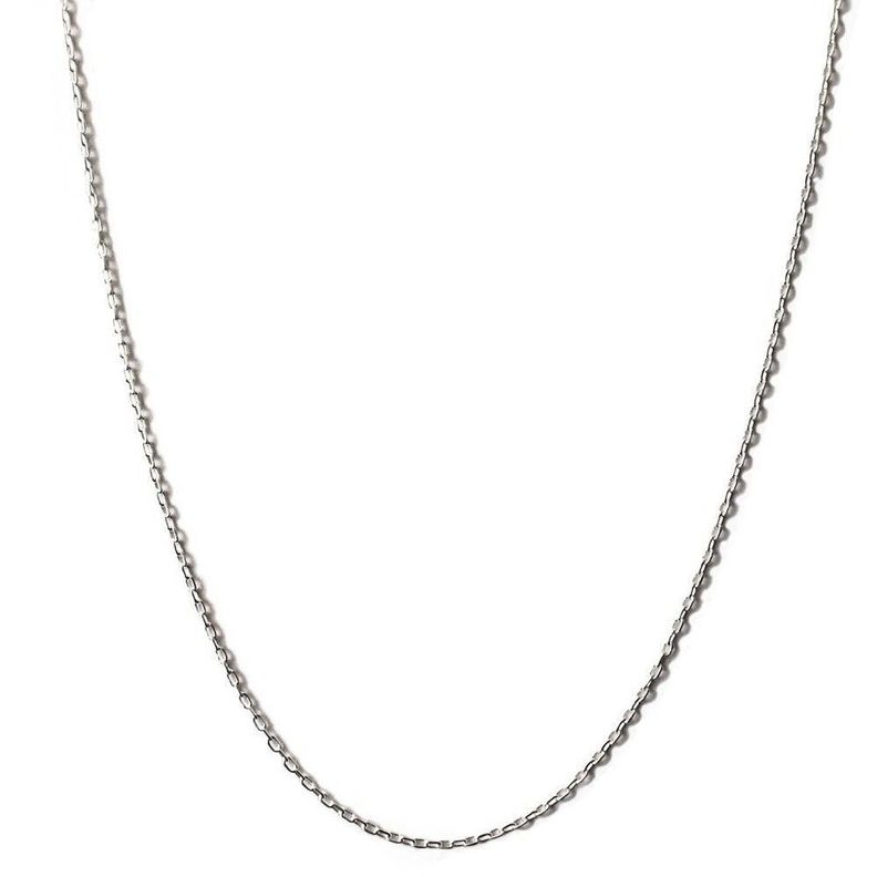 Cadena Limada Delgada 70cm Plata Fina 925-0