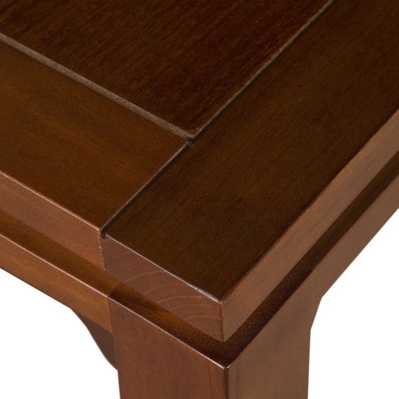 JUEGO DE COMEDOR LUCIANA RECTANGULAR 8 SILLAS MADERA COLOR MIEL TAPIZ CAFÉ JASPEADO-5