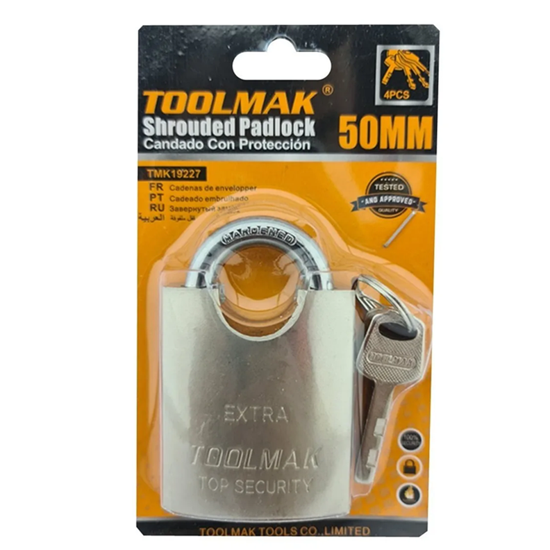 Candado De Seguridad Con Proteccion Acero 50mm Tmk-1