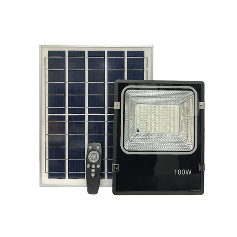 Foco Proyector LED Solar Con Sensor 100W Luz Fría-0