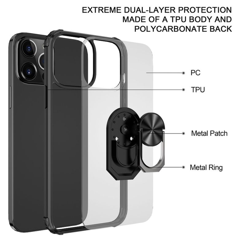Para: iPhone 14 Plus - Carcasa Aro Imán Soporte-1