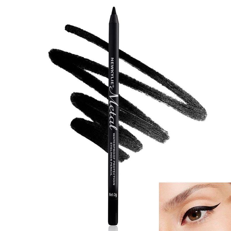 Lapiz Delineador De Ojos Crayon Metalizado Negro-1