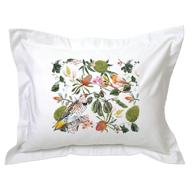 Funda de Almohada Brotes Blanco