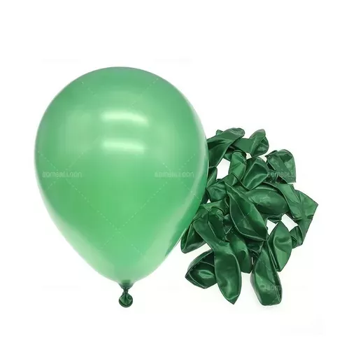 Pack Globos Cumpleaños Globos Cumpleaños + Cortina Metalica Verde oscuro 100942 y 101065-4