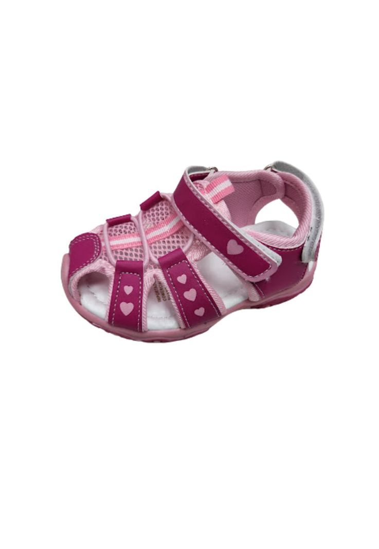 Sandalia Nina Fucsia Corazones
