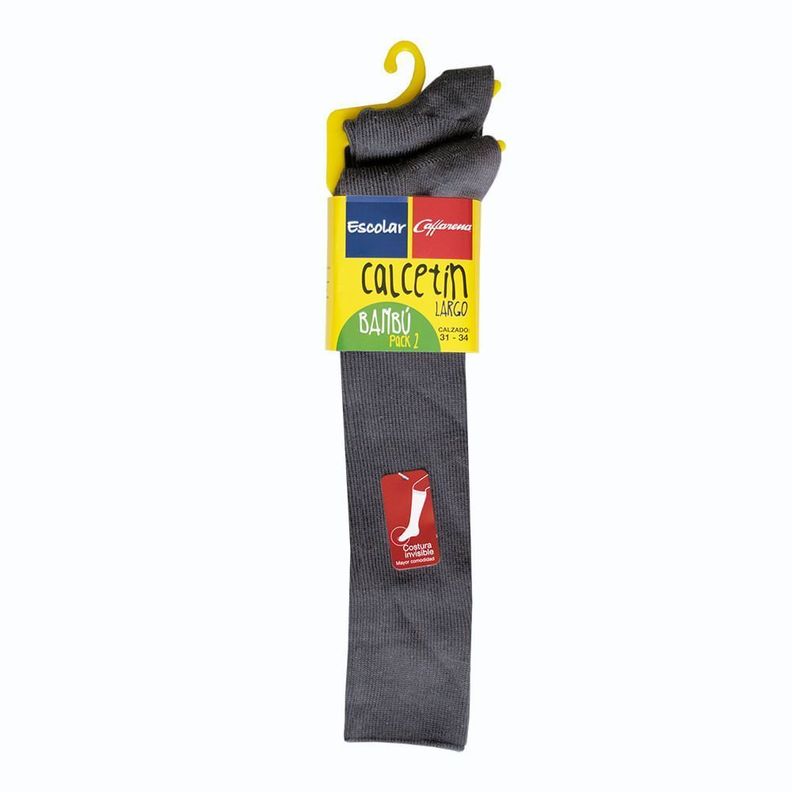 Calcetín Largo Bambú Pack 2 Escolar-2