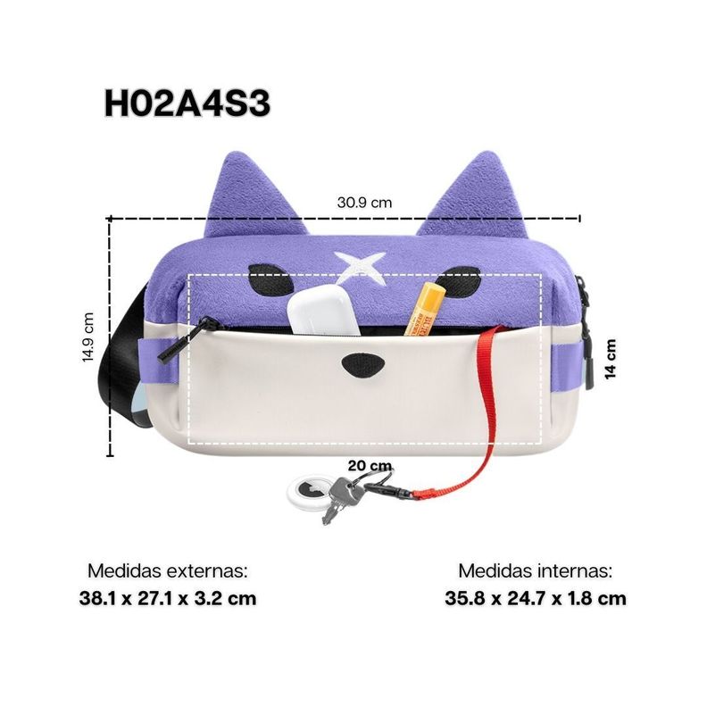 Tomtoc Bolso Sling Monster Hunter Rise para NS/Ipad 8" - Palamute-1