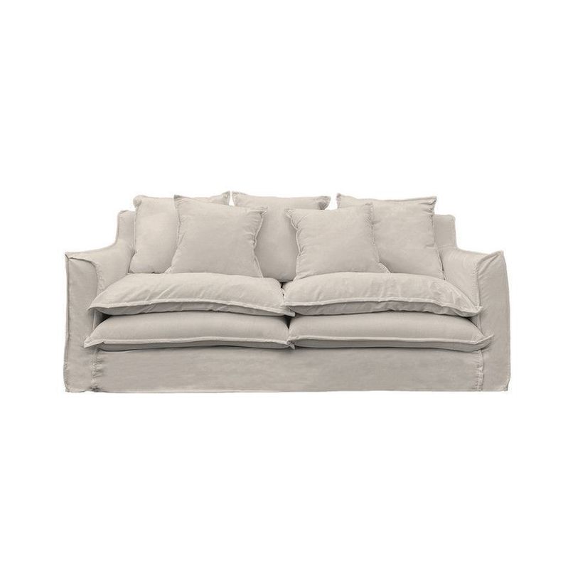 Sofá Puangue Chenille Hueso 3C-0