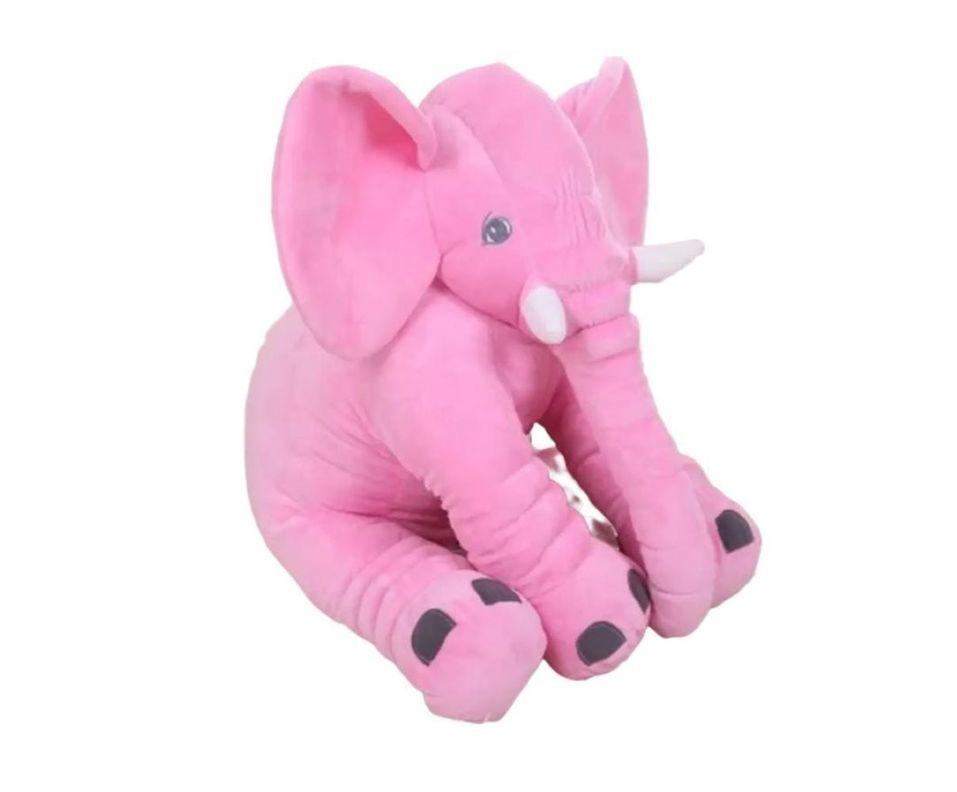 Peluche Elefante De Apego Para Bebes 40cms  Rosado-0