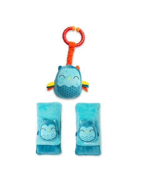 Almohadilla y Juguete sensorial Diono Baby - Buho-0