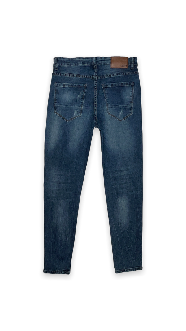 Jeans Hombre Skinny Azul con Drimen Focalizado Suave-7