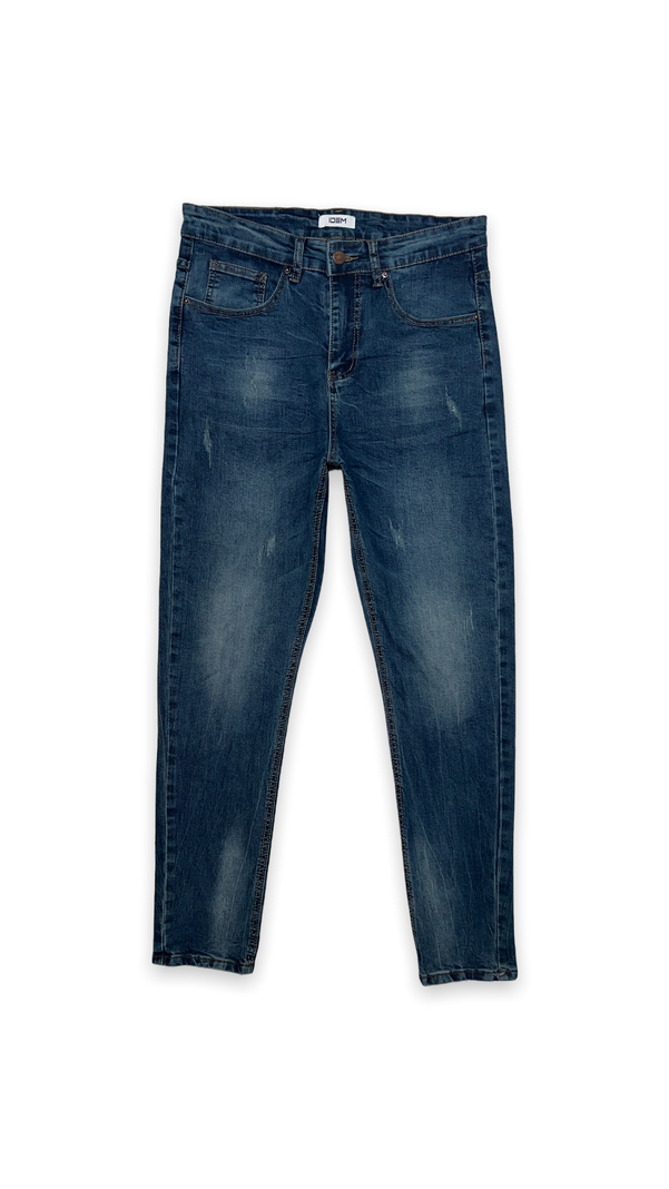 Jeans Hombre Skinny Azul con Drimen Focalizado Suave-6