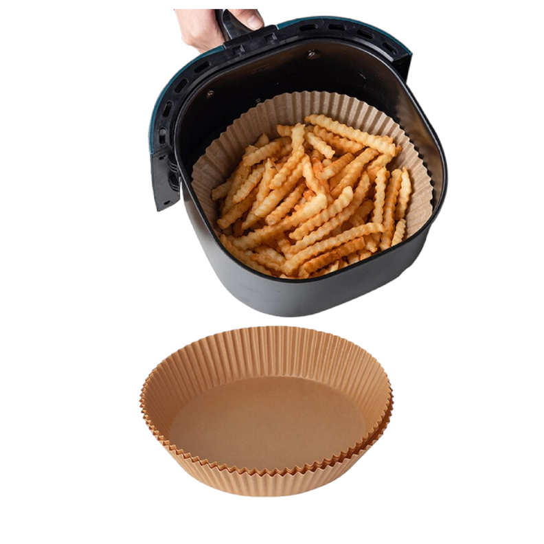 100 Forro desechable papel para airfryer papel 16 cm-4