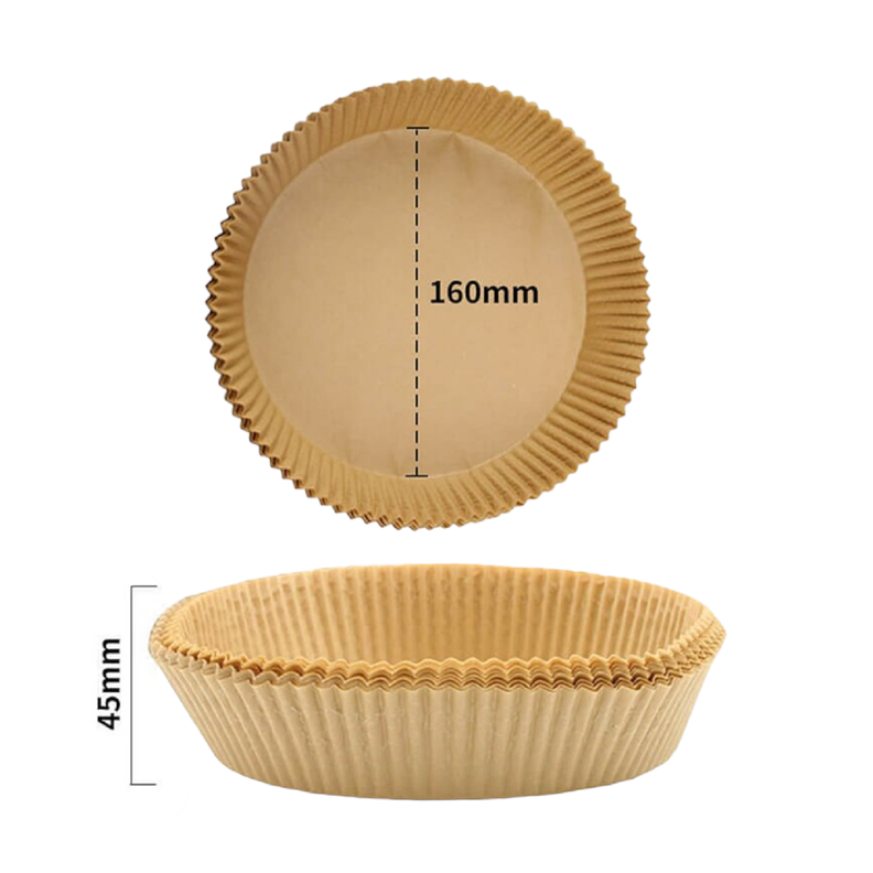 100 Forro desechable papel para airfryer papel 16 cm-1