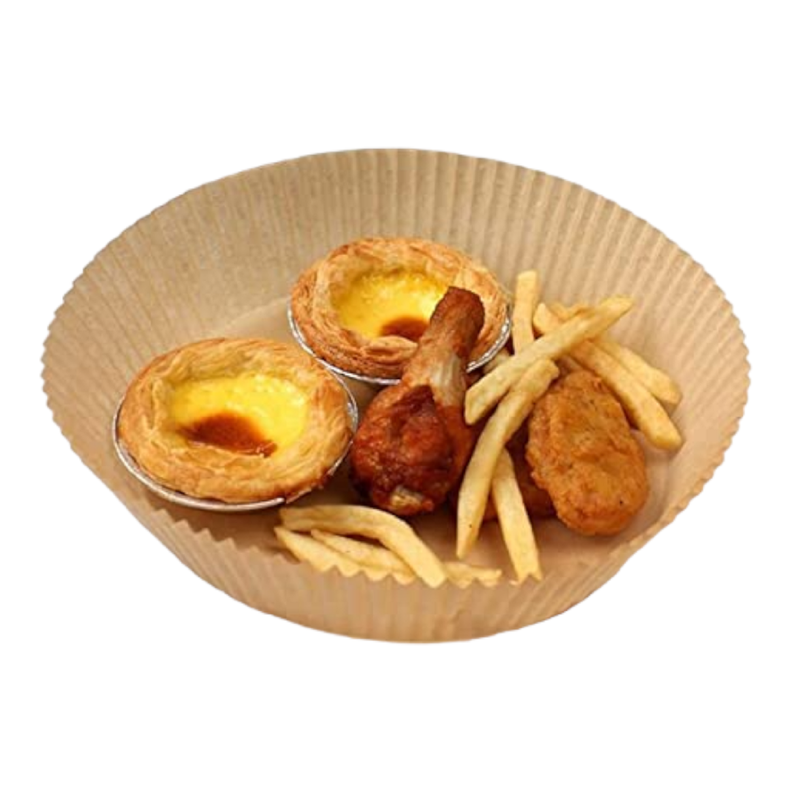 100 Forro desechable papel para airfryer papel 16 cm-5
