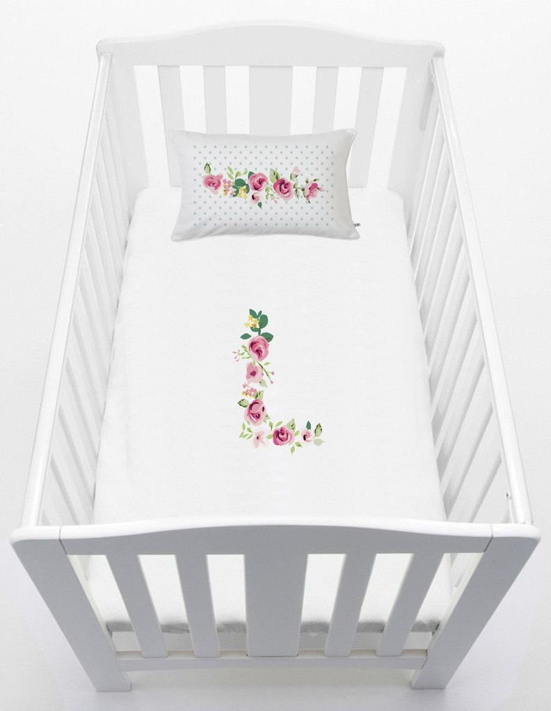 Cubreplumon Pack & Play, Letras Vintage L Blanco