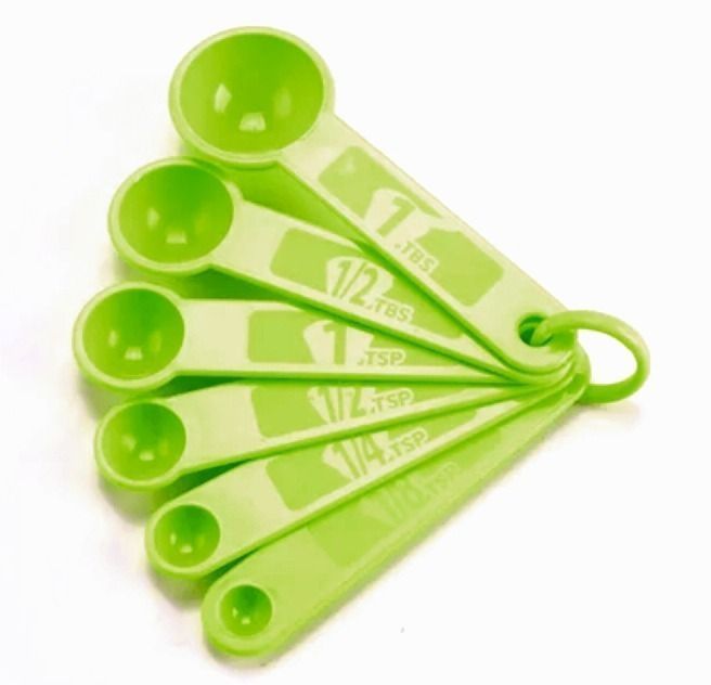 6 Cucharas Medidoras Cocina Reposteria 15 A 0,75ml Medidas-0