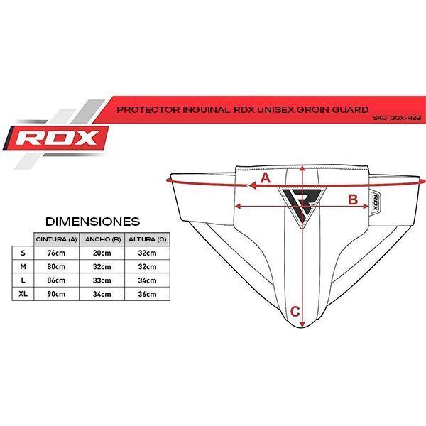 Protector Inguinal Rdx Unisex GroinGuard - Ggx-r2b-7