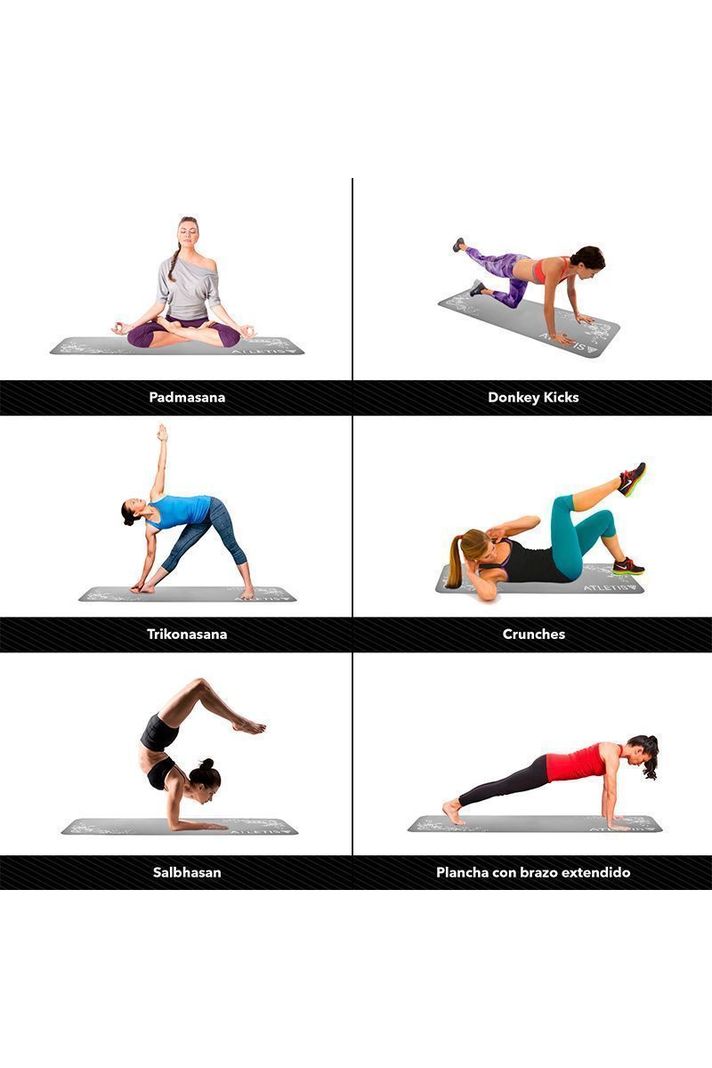 Mat de Yoga Meditación NBR Rosado-4