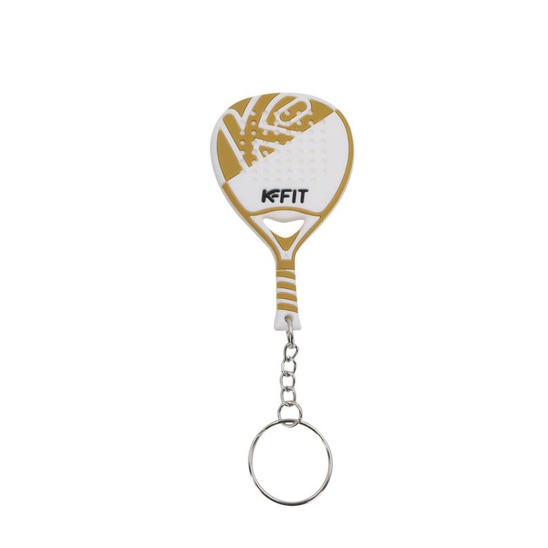 Llavero Pala Padel Dorado-0