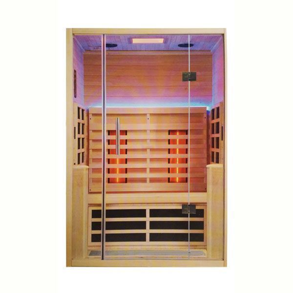 Cabina Sauna Infrarrojo 2480W 2 Personas-0
