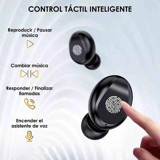 Audífonos Inalámbricos Recargables Bluetooth + Power Bank 2000 F9 PRO-5